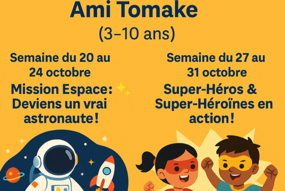 Stages vacances de la Toussaint chez Ami Tomake (3–10 ans)